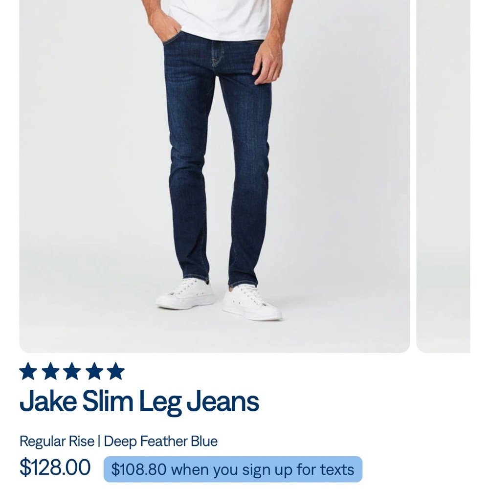 Mavi Jake slim leg jean